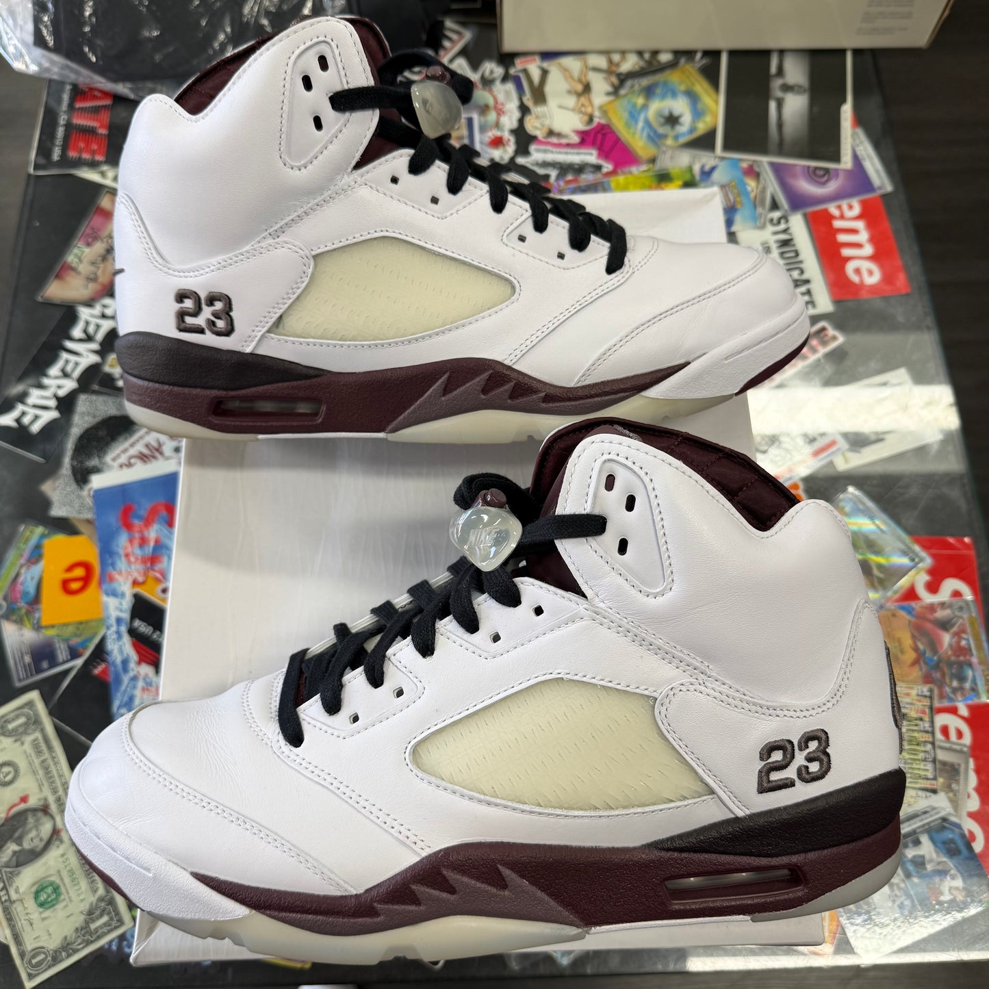 Jordan 5 Retro A Ma Maniére Burgundy Crush U13