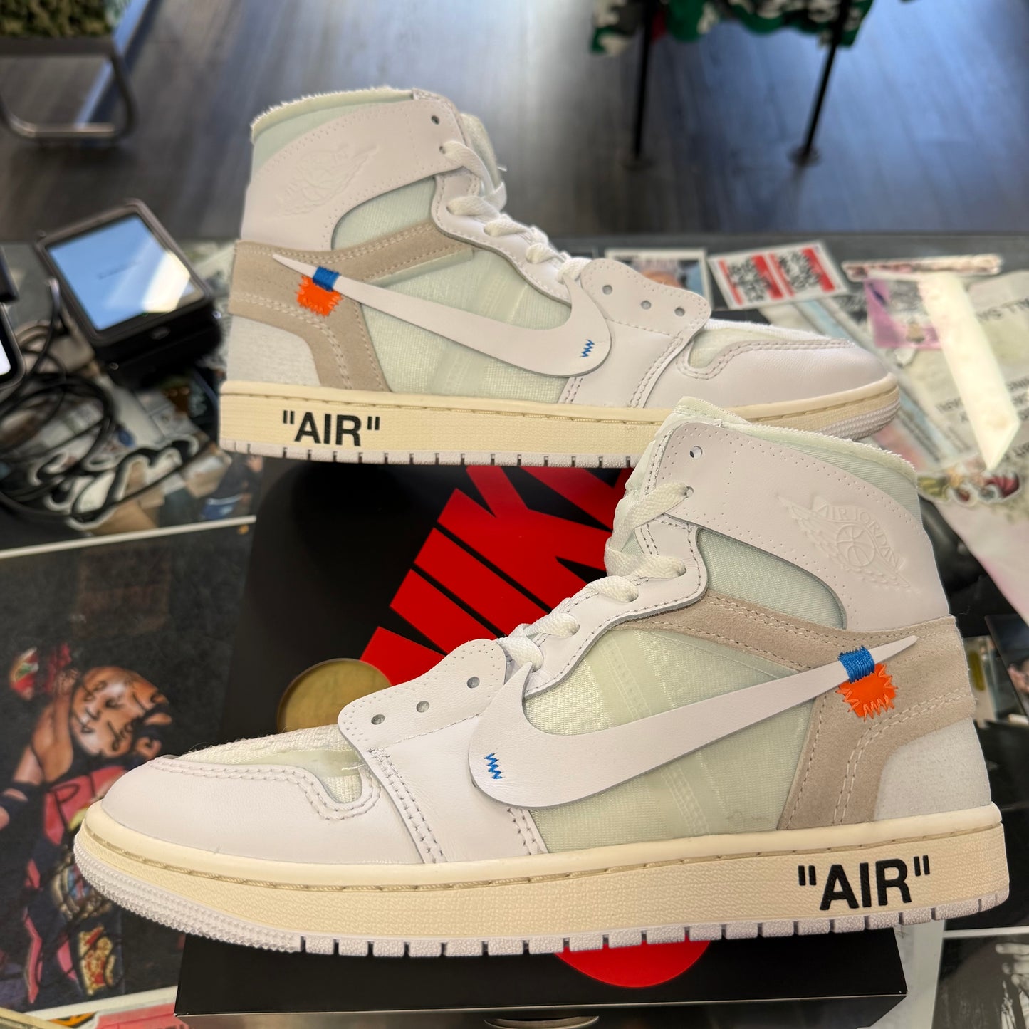 Jordan 1 Retro High Virgil Abloh Archive Alaska U9.5