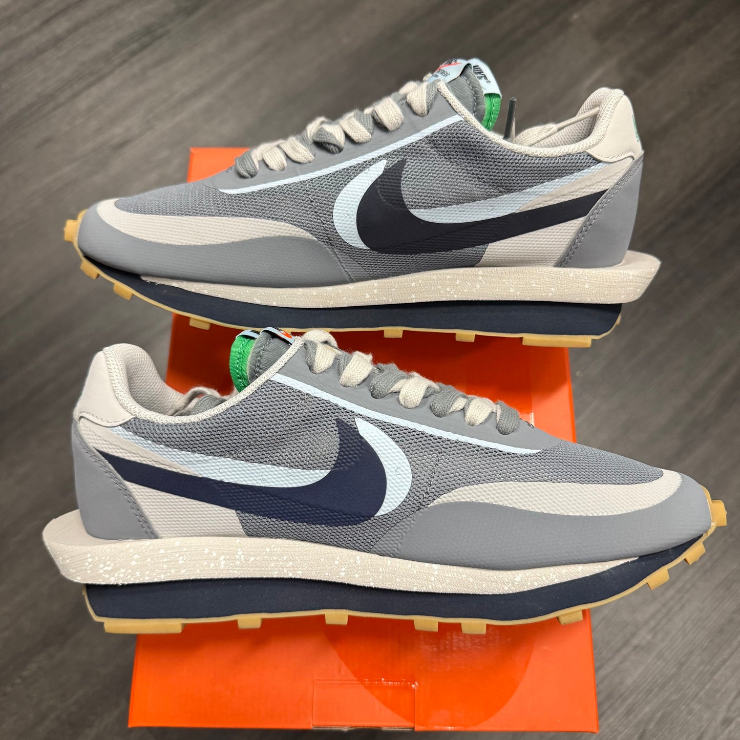 Nike LD Waffle sacai CLOT Kiss of Death Cool Grey