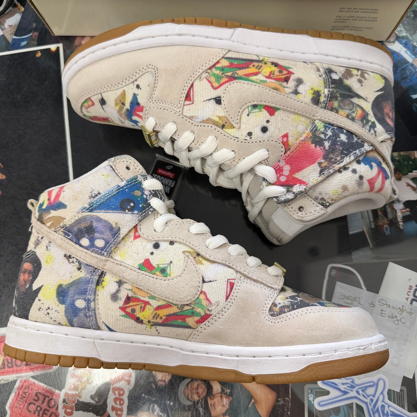 LNike SB Dunk High Supreme Rammellzee U8