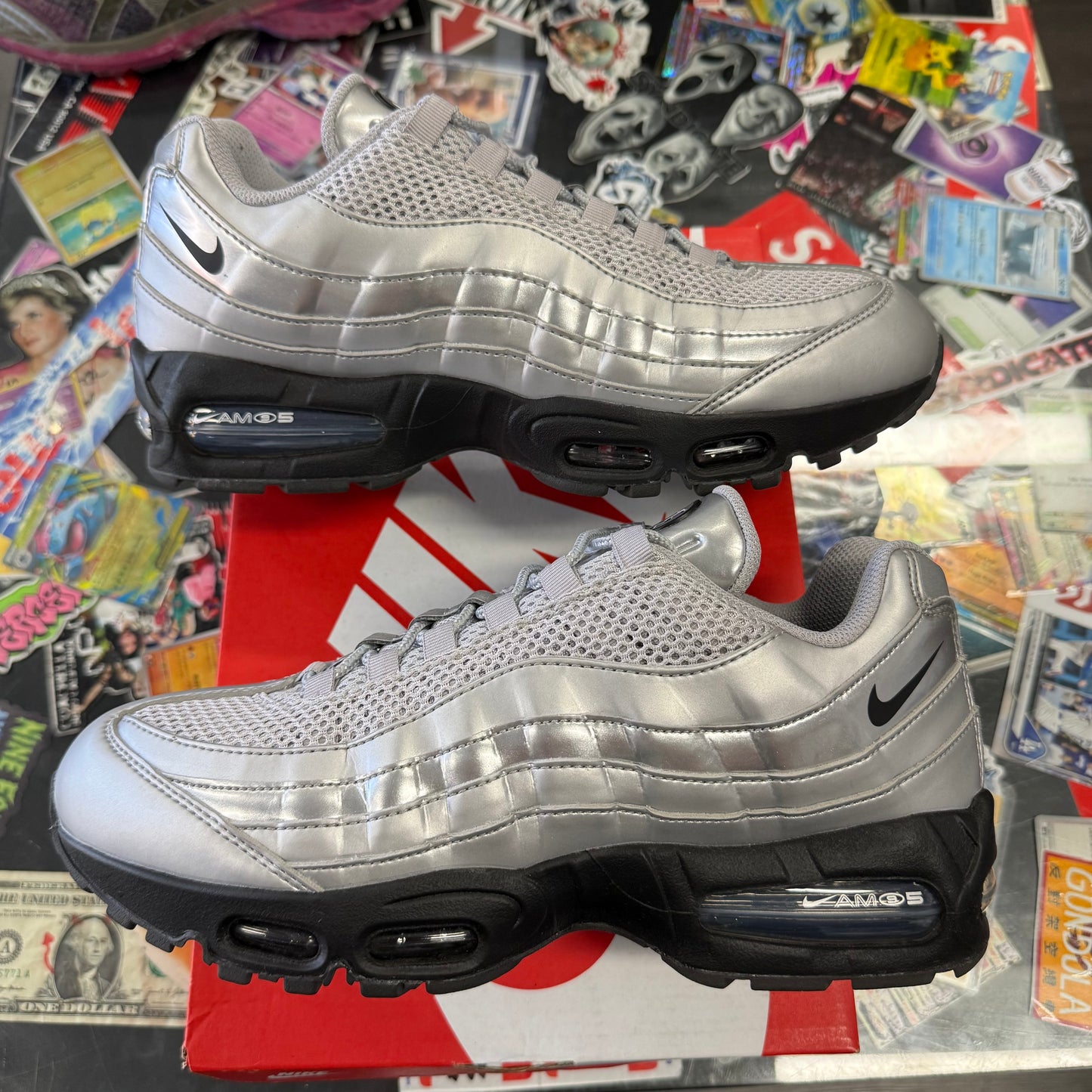 Nike Air Max 95 SE Big Bubble Total 90 Metallic Silver