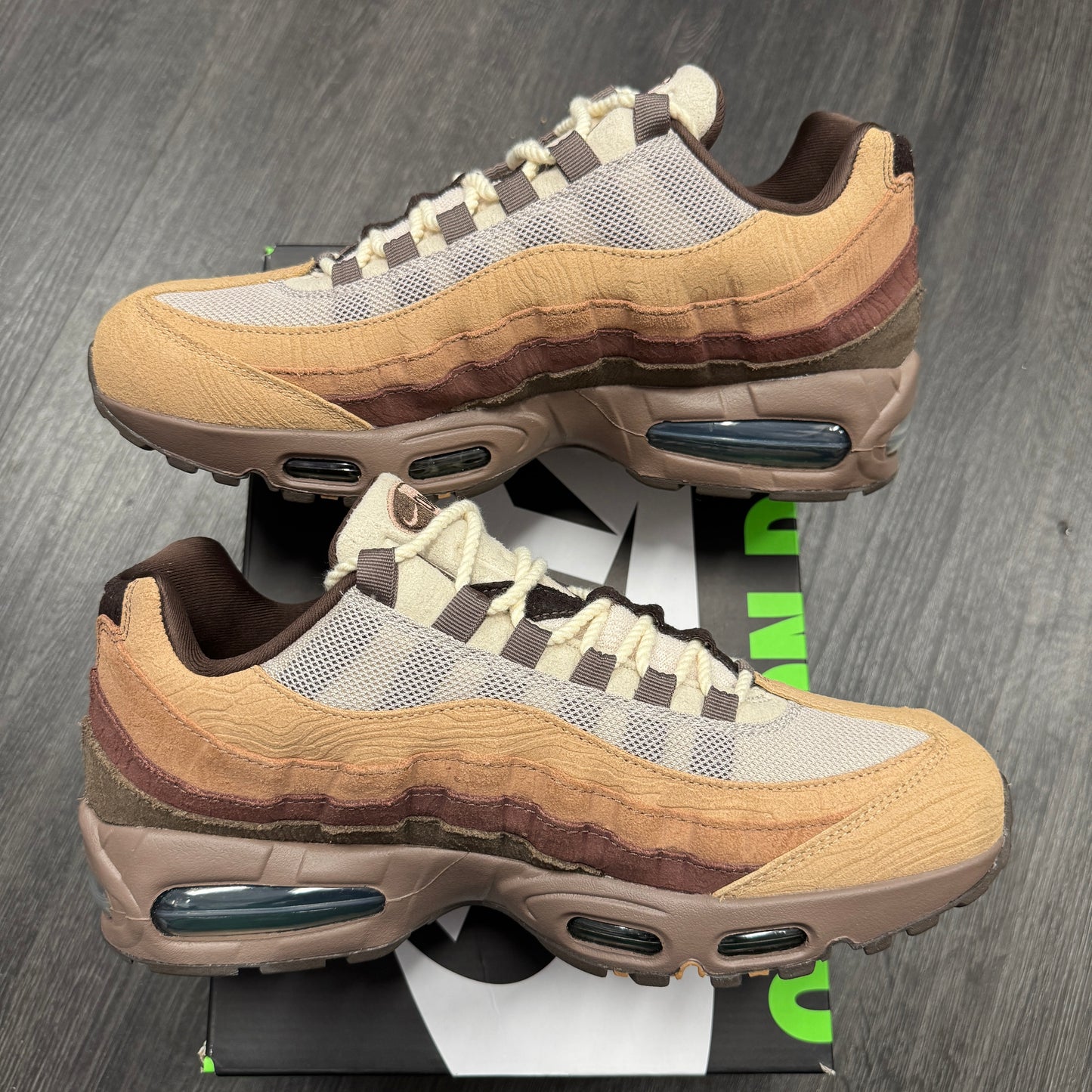 Nike Air Max 95 Big Bubble Ducks of a Feather Oregon Ducks Lumber Yard U10