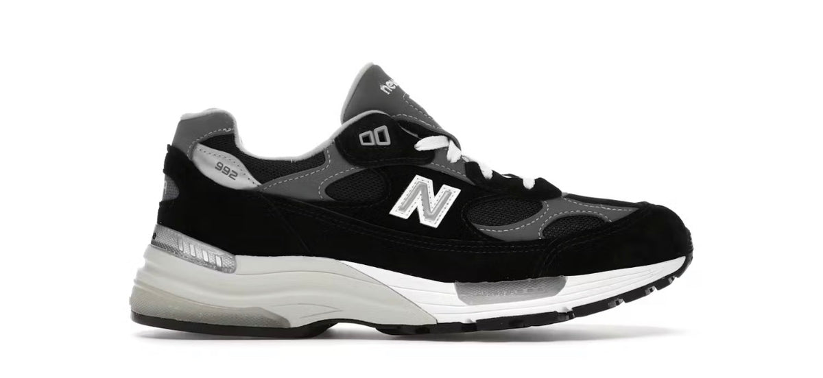 New Balance 992 Black Grey Suede