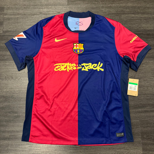 FC Barcelona X Travis Scott Limited Exition Match Home Jersey