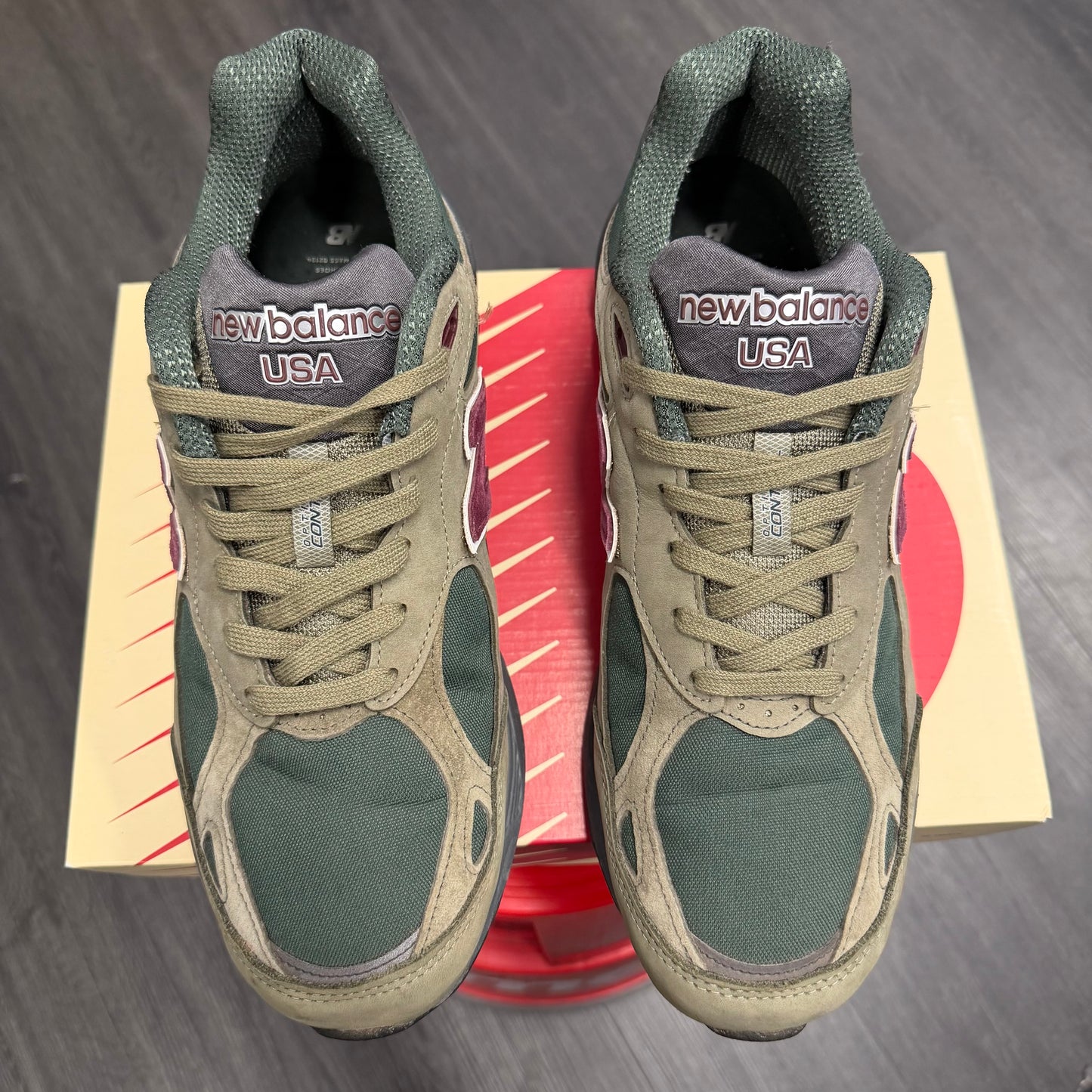 New Balance 990v3 MiUSA Teddy Santis Green Purple