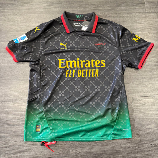 AC Milan Puma Off White Jersey Black