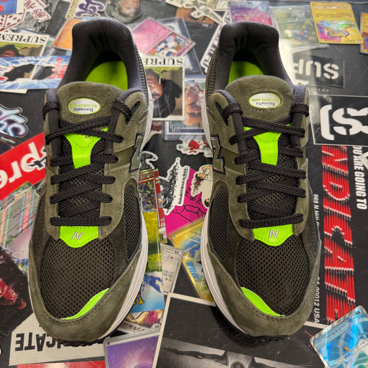 New Balance 2002R Camo Green Nettle Green