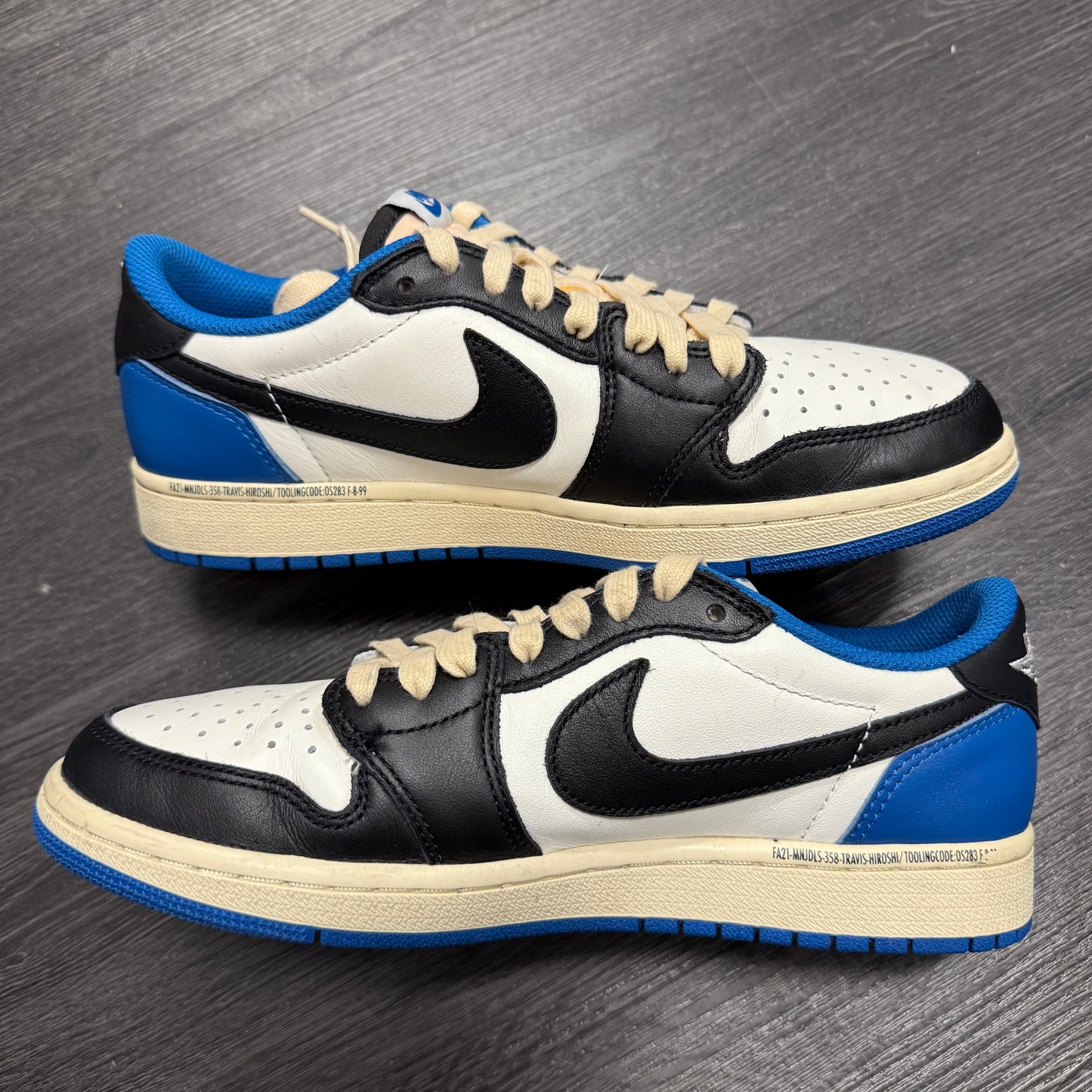 Jordan 1 Retro Low Fragment Travis Scott U6.5