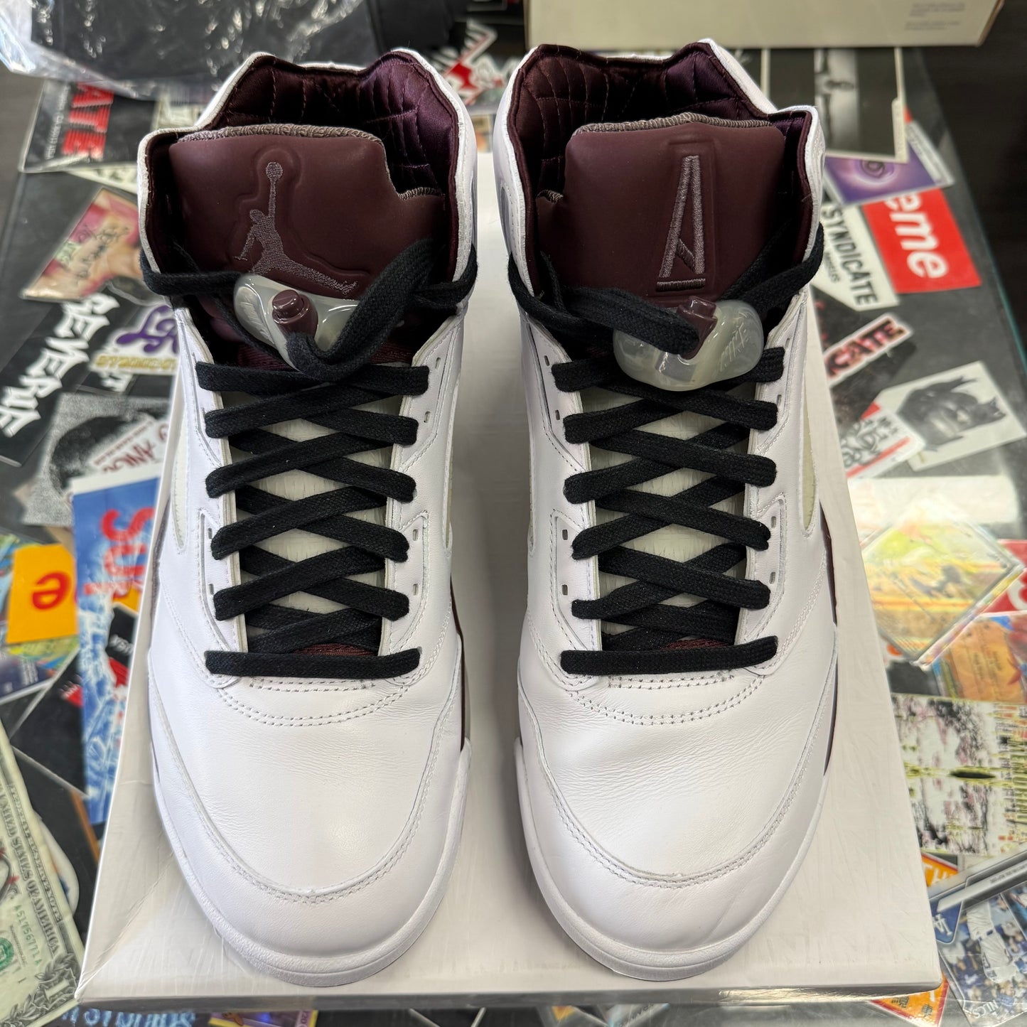 Jordan 5 Retro A Ma Maniére Burgundy Crush U13