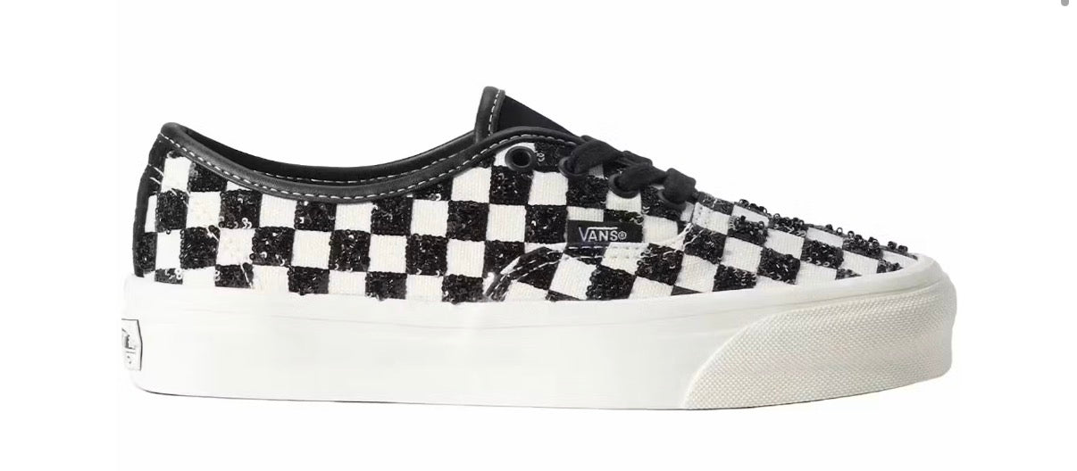 Vans LX Authentic 44 Beaded Checkerboard Black White