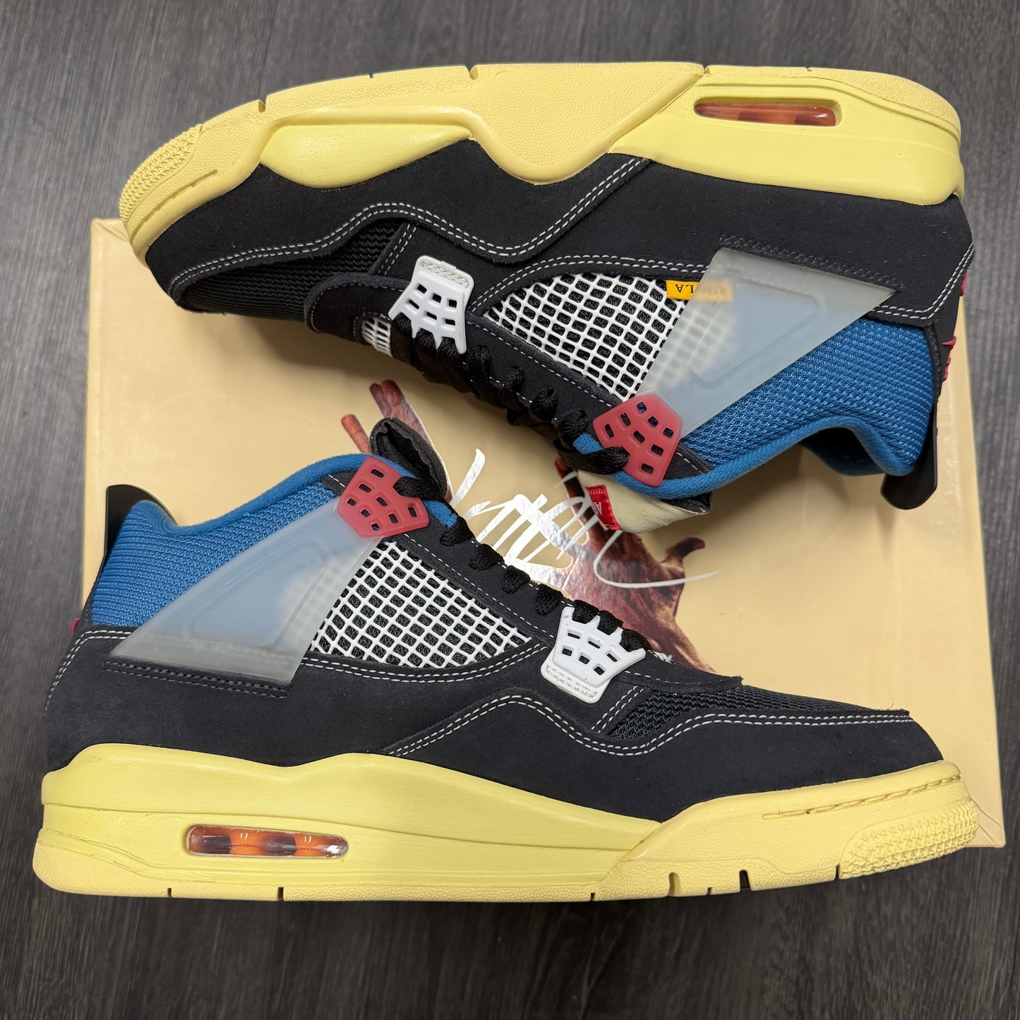 Jordan 4 Retro Union Off Noir U10.5