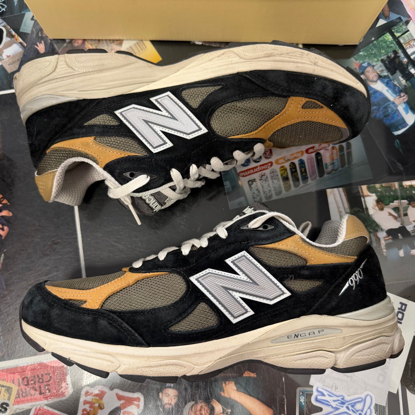 New Balance 990v3 MiUSA Black Tan