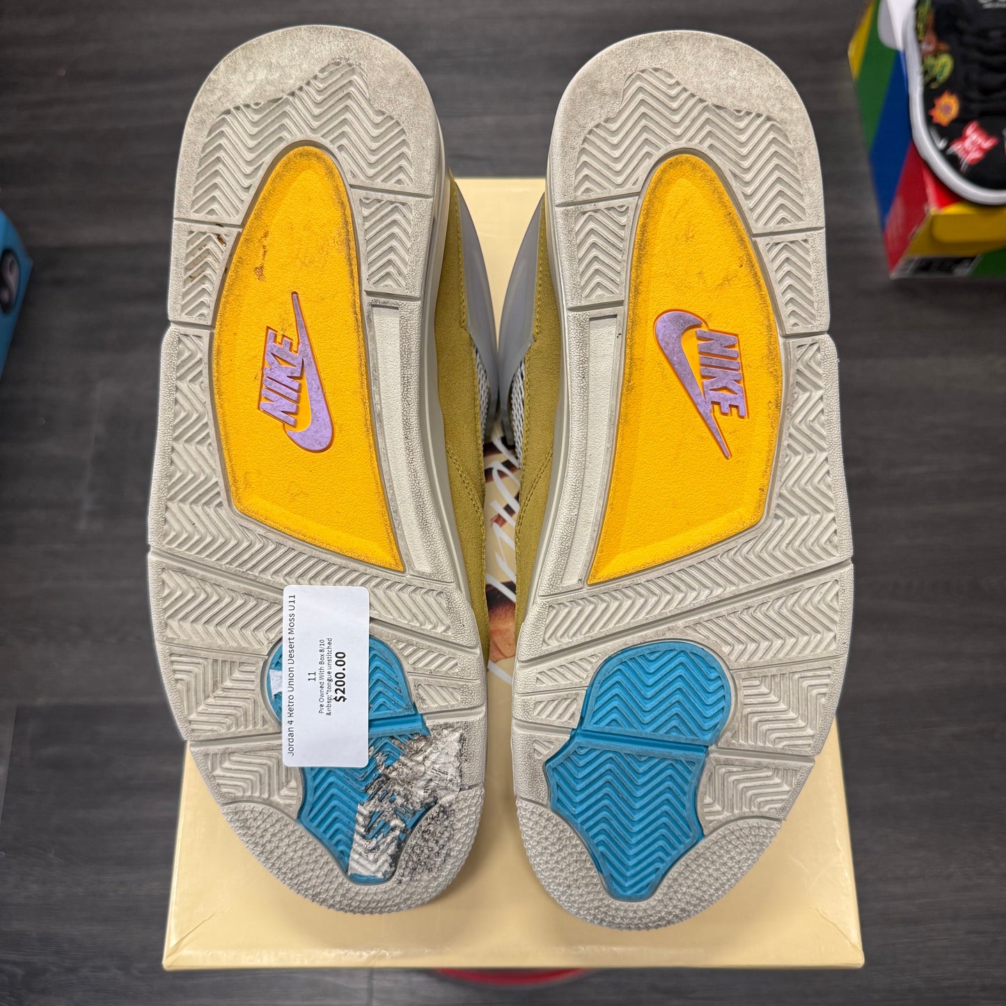 Jordan 4 Retro Union Desert Moss U11