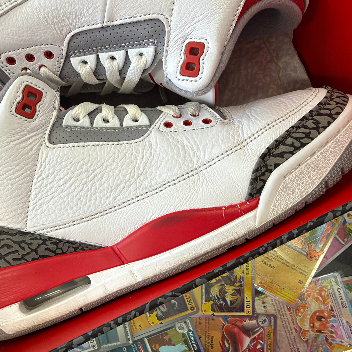 Jordan 3 Retro Fire Red 2022 U9.5