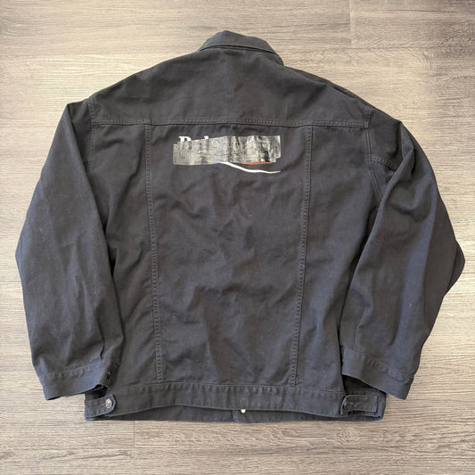 Balenci Tape Denim Trucker Jacket