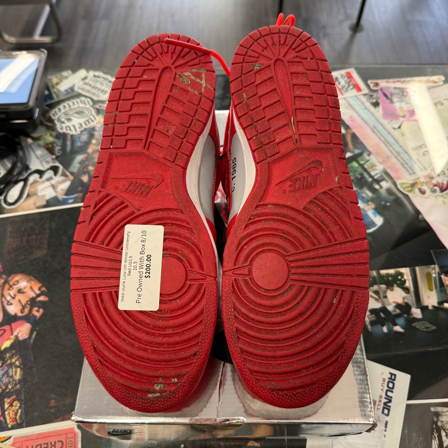 Nike Dunk Low Off-White University Red U10.5