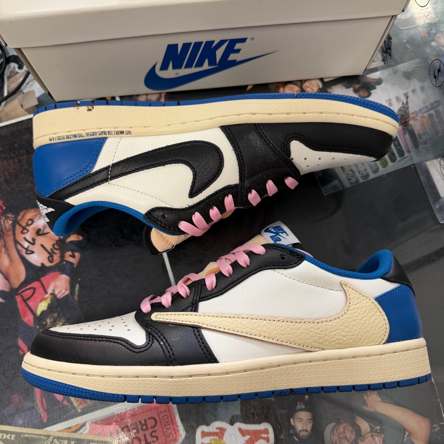 Jordan 1 Retro Low Fragment Travis Scott U8