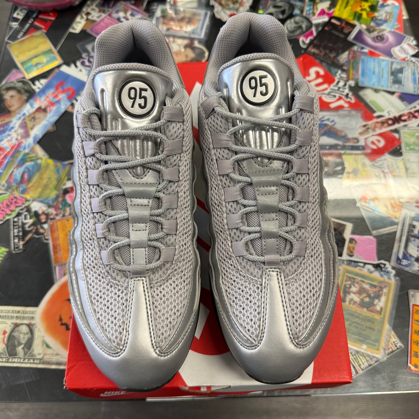 Nike Air Max 95 SE Big Bubble Total 90 Metallic Silver