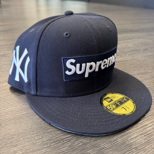 Supreme Yankees New Era 59Fifty Fitted Cap Navy