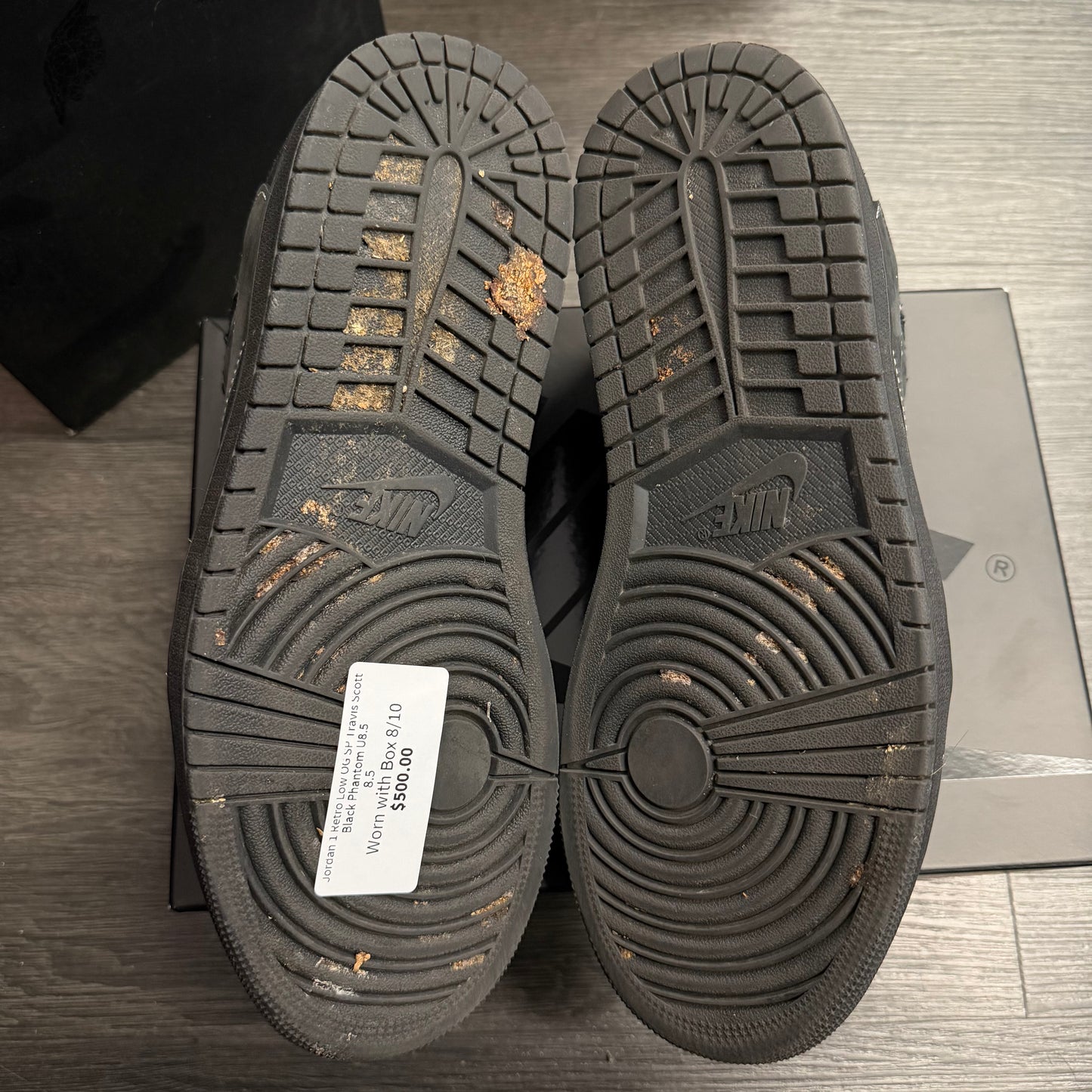 Jordan 1 Retro Low OG SP Travis Scott Black Phantom U8.5