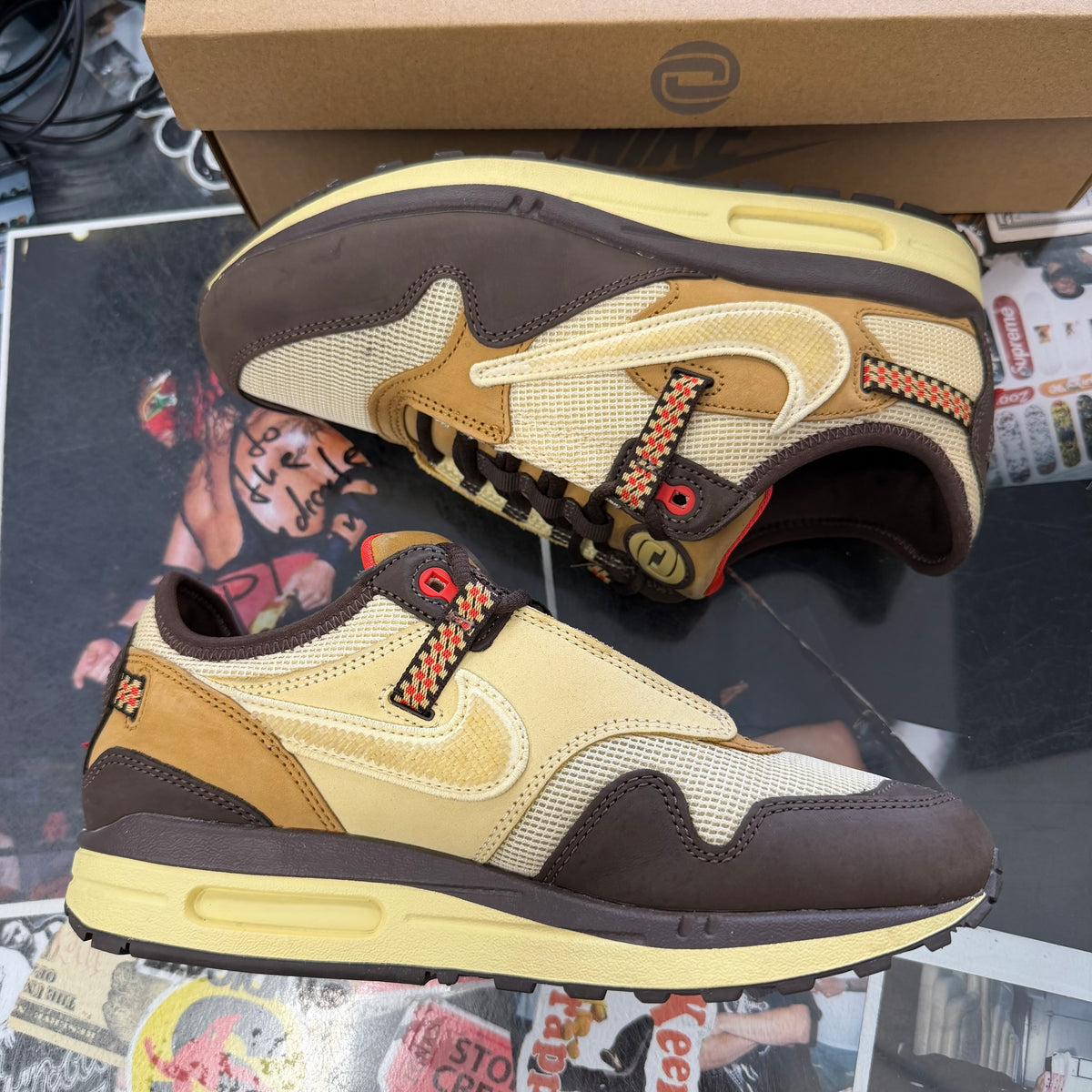 Nike Air Max 1 Travis Scott Cactus Jack Baroque Brown U8