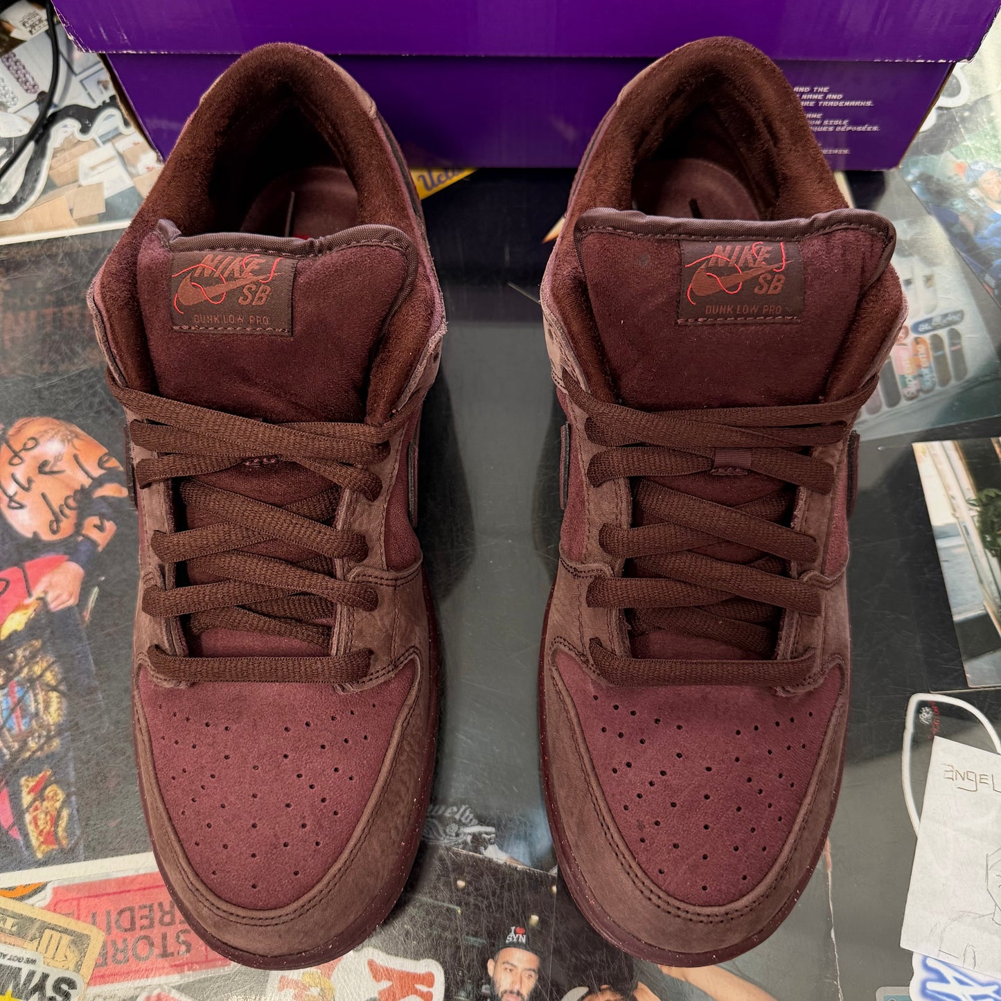 Nike SB Dunk Low City Of Love Burgundy Crush U12