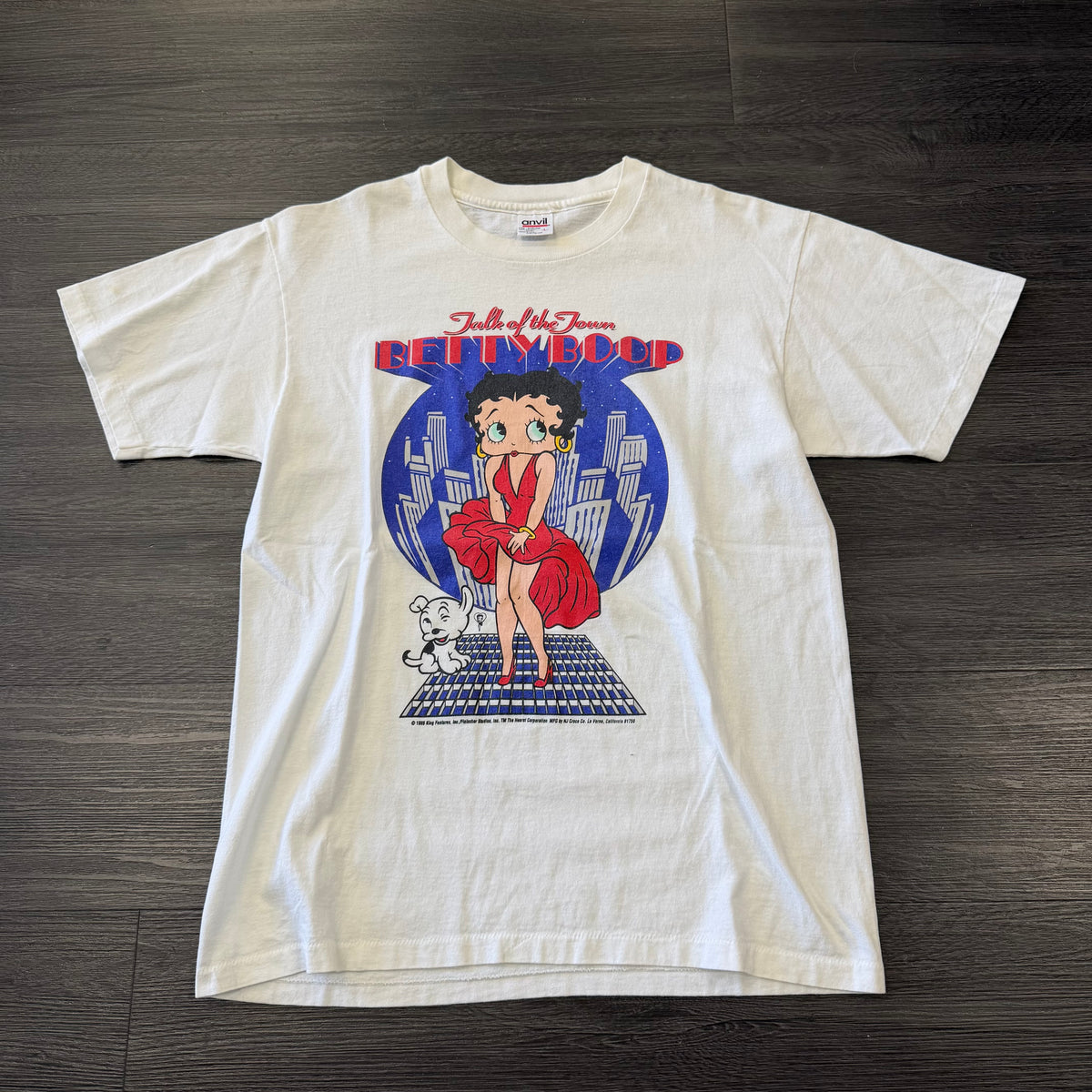 Vintage Betty Boop Talk Of The Town Tee