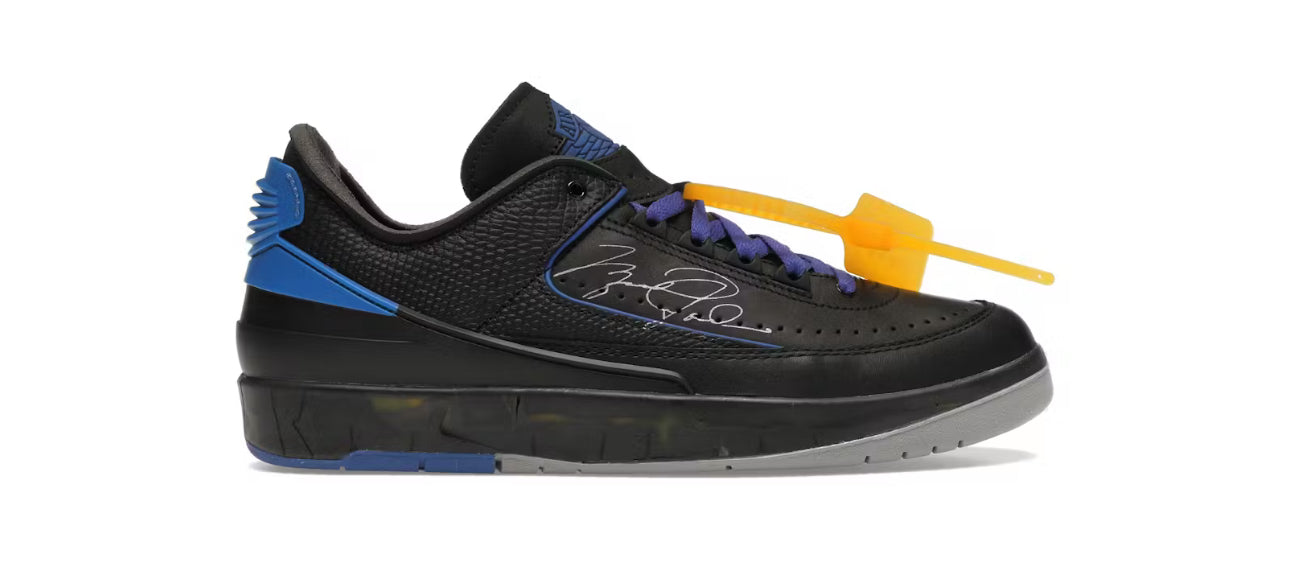 Jordan 2 Retro Low Off White Black Blue U8