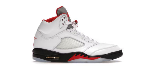Jordan 5 Retro Fire Red 2020 Silver Tongue