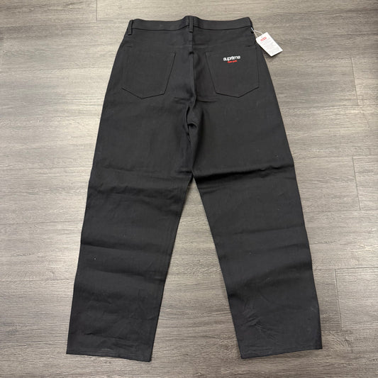 Supreme Black Selvedge Baggy Denim