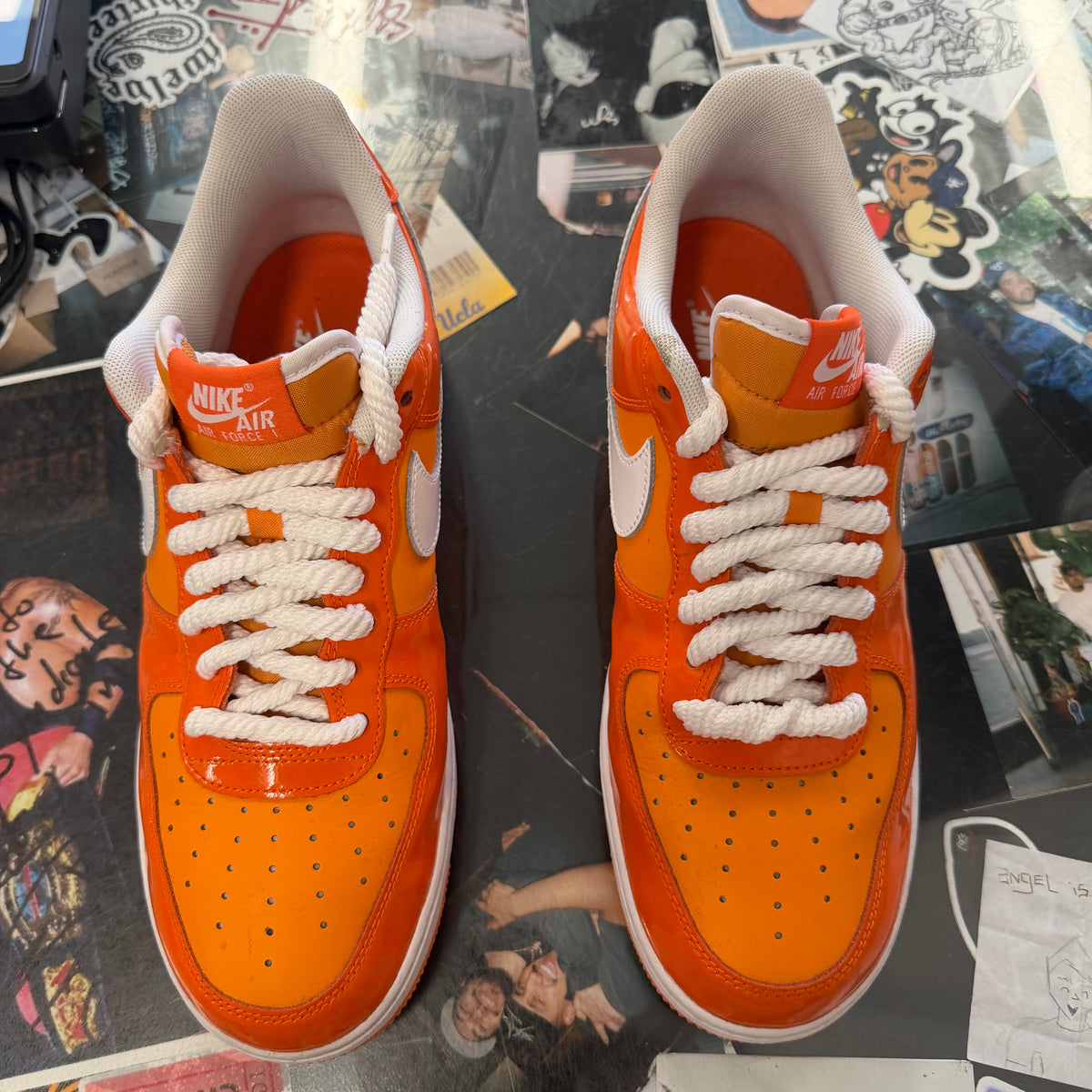 Nike Air Force 1 Low '07 Orange White Patent