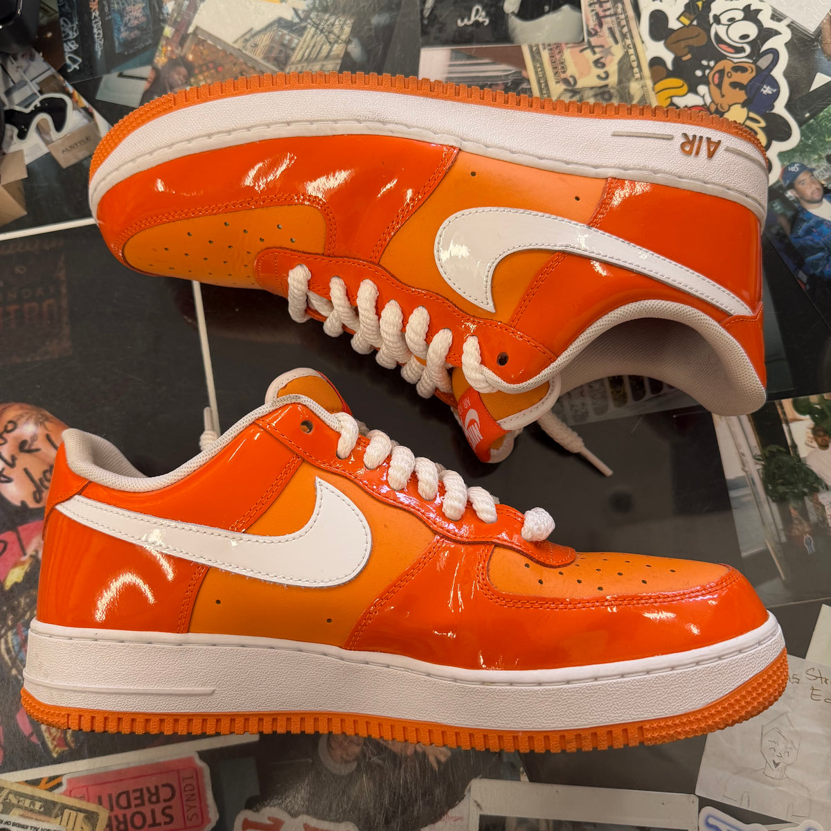 Nike Air Force 1 Low '07 Orange White Patent