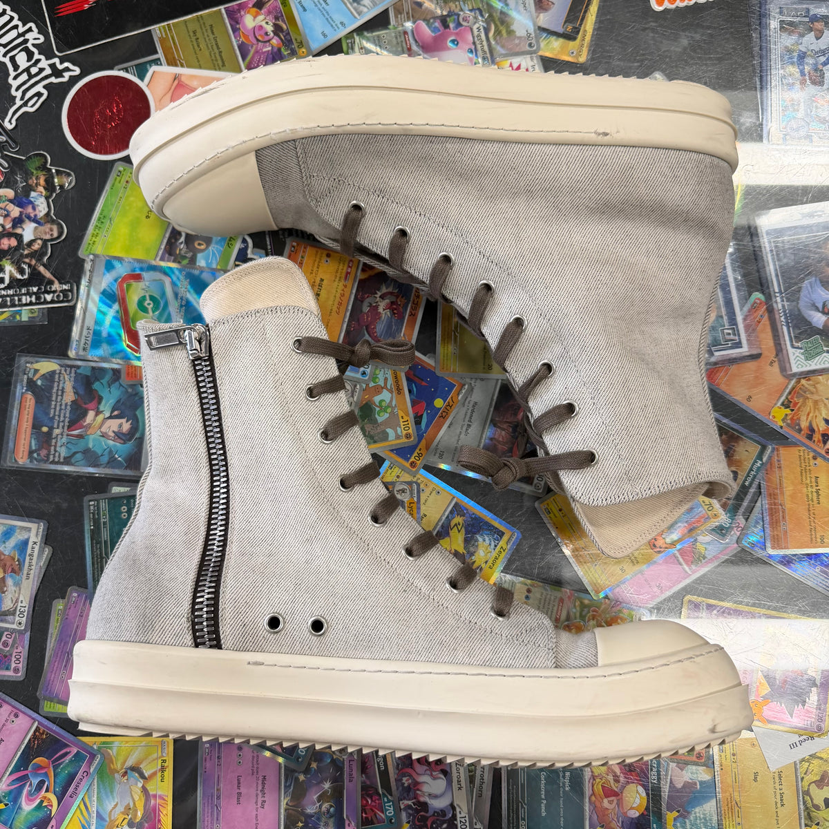 Rick Owens Drkshdw Hi  Ramones Canvas