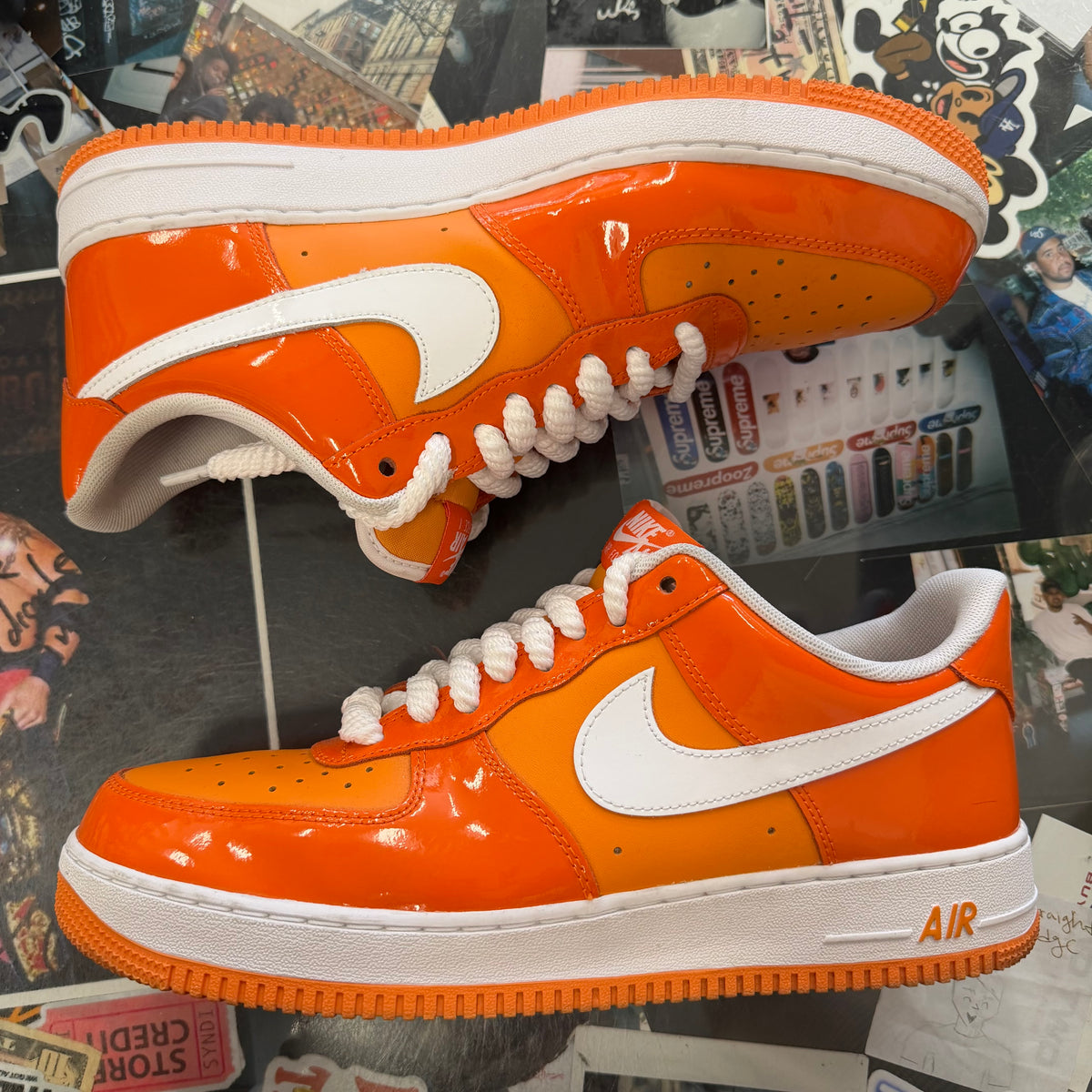 Nike Air Force 1 Low '07 Orange White Patent